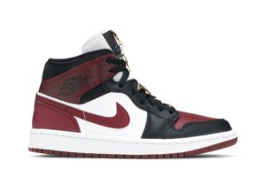Jordan 1 Mid SE Black Dark Beetroot (Women's) CZ4385-016 - Nicesk photo 1