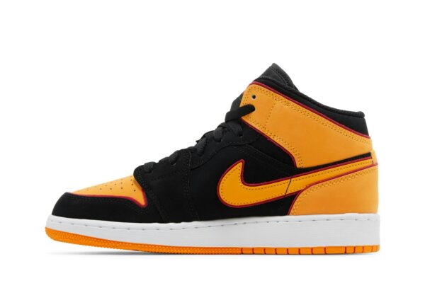 Jordan 1 Mid SE Black Vivid Orange (GS) FJ4924-008 - Nicesk photo 3