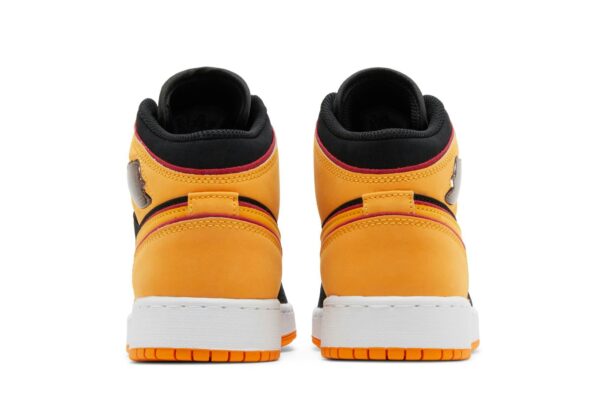 Jordan 1 Mid SE Black Vivid Orange (GS) FJ4924-008 - Nicesk photo 6