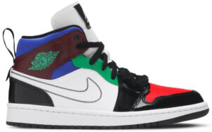 Jordan 1 Mid SE Black White Multi-Color (Women's) DB5454-001 - Nicesk photo 1