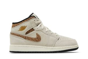 Jordan 1 Mid SE Brown Elephant (GS) DZ5369-102 - Nicesk photo 1