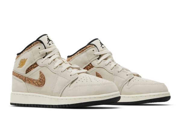 Jordan 1 Mid SE Brown Elephant (GS) DZ5369-102 - Nicesk photo 8