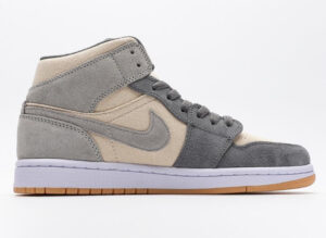 Jordan 1 Mid SE Coconut Milk Particle Grey (GS) DN4346-100 - Nicesk photo 1