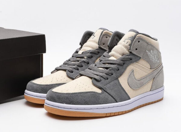 Jordan 1 Mid SE Coconut Milk Particle Grey (GS) DN4346-100 - Nicesk photo 4