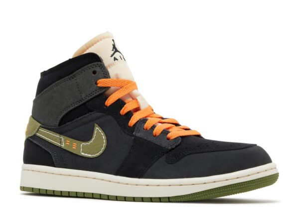 Jordan 1 Mid SE Craft Anthracite Light Olive FD6817-003 - Nicesk photo 3