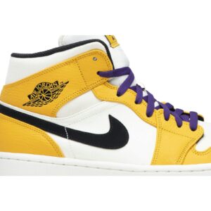Jordan 1 Mid SE Lakers 852542-700 - Nicesk photo 2