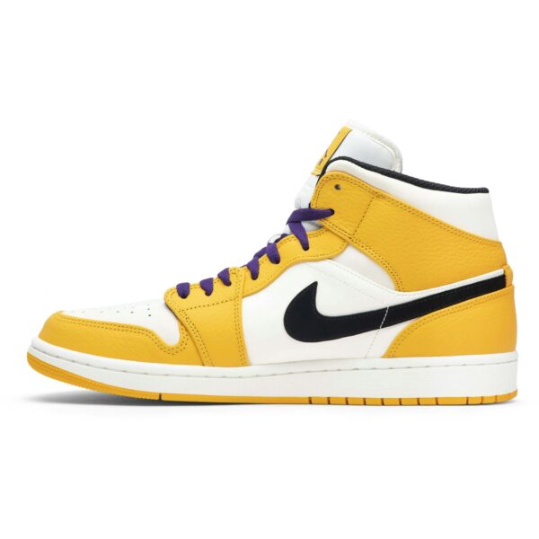 Jordan 1 Mid SE Lakers 852542-700 - Nicesk photo 3
