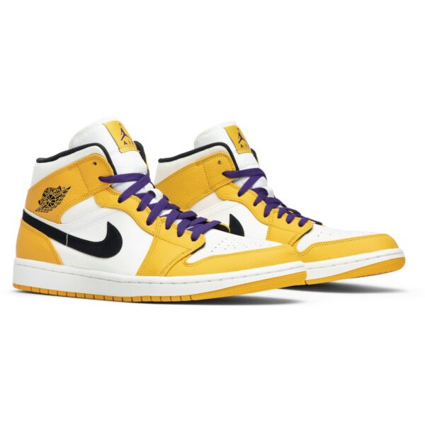 Jordan 1 Mid SE Lakers 852542-700 - Nicesk photo 8
