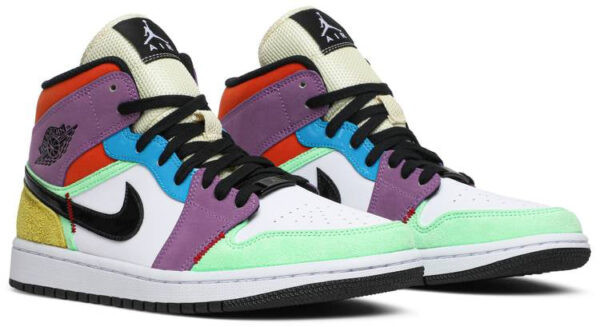 Jordan 1 Mid SE Multi-Color (Women's) CW1140-100 - Nicesk photo 5