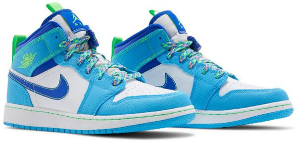 Jordan 1 Mid SE Sprite Blue (GS) DA8010-400 - Nicesk photo 3