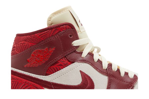 Jordan 1 Mid SE Tiki Leaf Team Red (Women's) DZ2820-601 - Nicesk photo 2