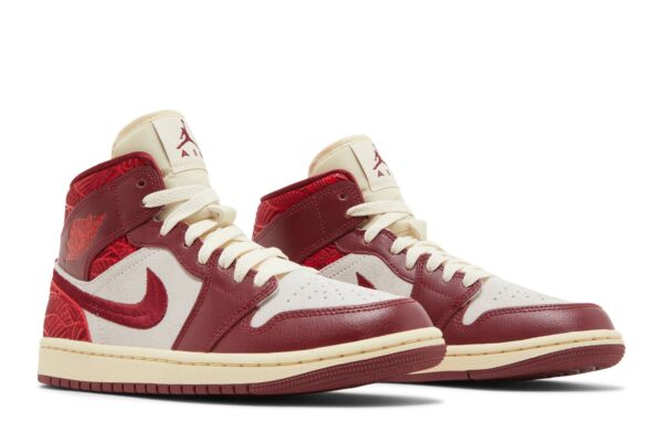 Jordan 1 Mid SE Tiki Leaf Team Red (Women's) DZ2820-601 - Nicesk photo 8