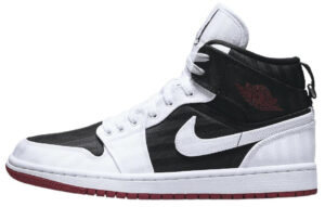 Jordan 1 Mid SE Utility Canvas White Black Gym Red (Women's) DD9338-016 - Nicesk photo 1