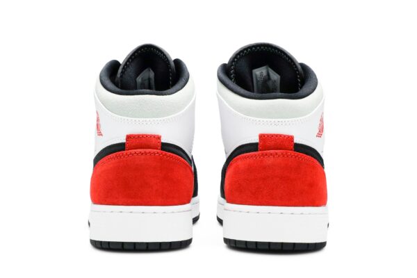 Jordan 1 Mid SE White Black Red Spruce (GS) BQ6931-100 - Nicesk photo 6