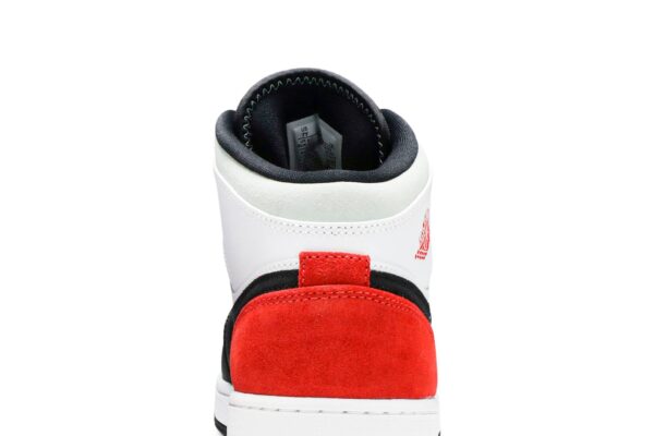 Jordan 1 Mid SE White Black Red Spruce (GS) BQ6931-100 - Nicesk photo 7