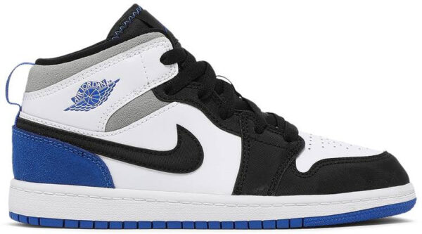 Jordan 1 Mid SE White Black Royal (PS) BQ6932-102 - Nicesk photo 1