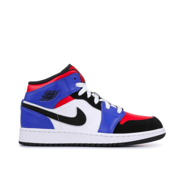 Jordan 1 Mid Top 3 (GS) 554725-124 - Nicesk photo 1