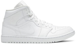 Jordan 1 Mid Triple White 2.0 (2020) 554724-130 - Nicesk photo 1