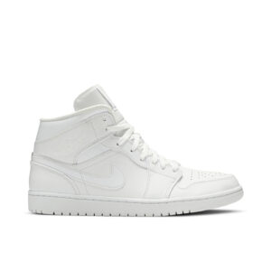 Jordan 1 Mid Triple White (2019) 554724-129 - Nicesk photo 1