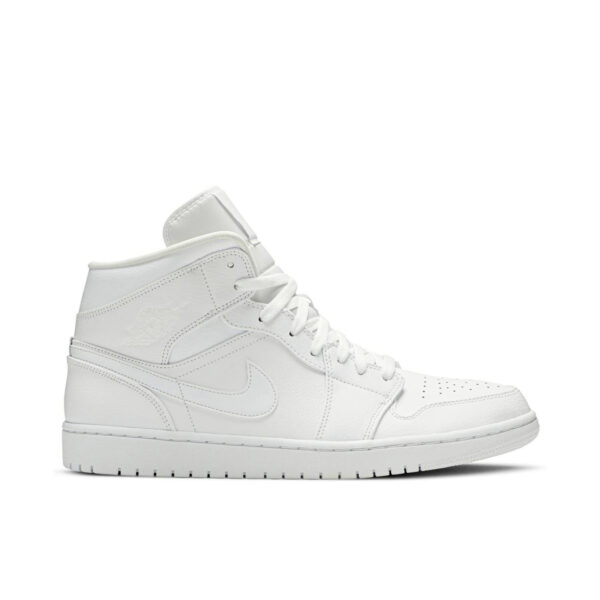Jordan 1 Mid Triple White (2019) 554724-129 - Nicesk photo 1