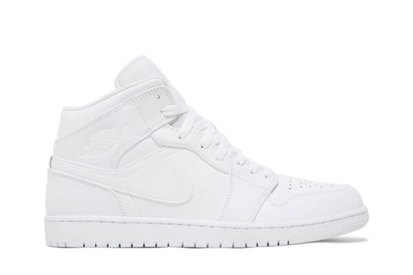 Jordan 1 Mid Triple White 554724-136 - Nicesk photo 1
