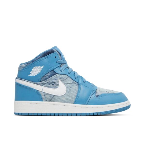 Jordan 1 Mid Washed Denim (GS) DM8951-400 - Nicesk photo 1