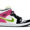 Jordan 1 Mid White Black Cyber Pink CZ9834-100 - Nicesk photo 1