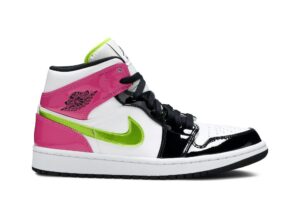 Jordan 1 Mid White Black Cyber Pink CZ9834-100 - Nicesk photo 1