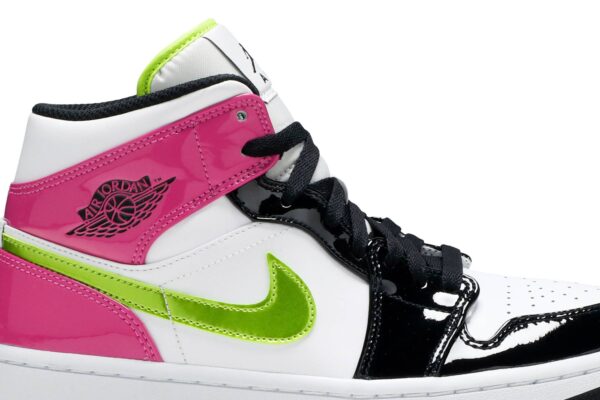 Jordan 1 Mid White Black Cyber Pink CZ9834-100 - Nicesk photo 2