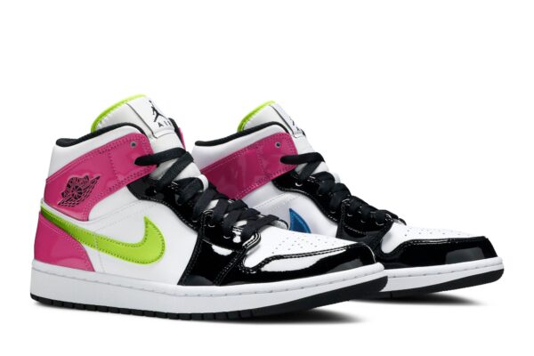 Jordan 1 Mid White Black Cyber Pink CZ9834-100 - Nicesk photo 8