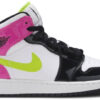 Jordan 1 Mid White Black Cyber Pink (GS) CZ9835-100 - Nicesk photo 1