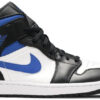 Jordan 1 Mid White Black Racer Blue 554724-140 - Nicesk photo 1