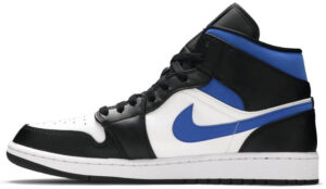 Jordan 1 Mid White Black Racer Blue 554724-140 - Nicesk photo 2