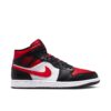 Jordan 1 Mid White Black Red (2022) 554724-079 - Nicesk photo 1