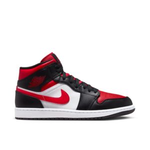 Jordan 1 Mid White Black Red (2022) 554724-079 - Nicesk photo 1