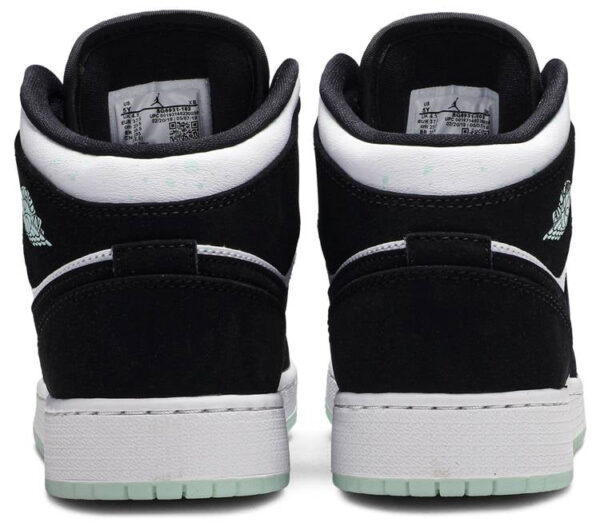 Jordan 1 Mid White Black Teal Tint (GS) BQ6931-103 - Nicesk photo 4