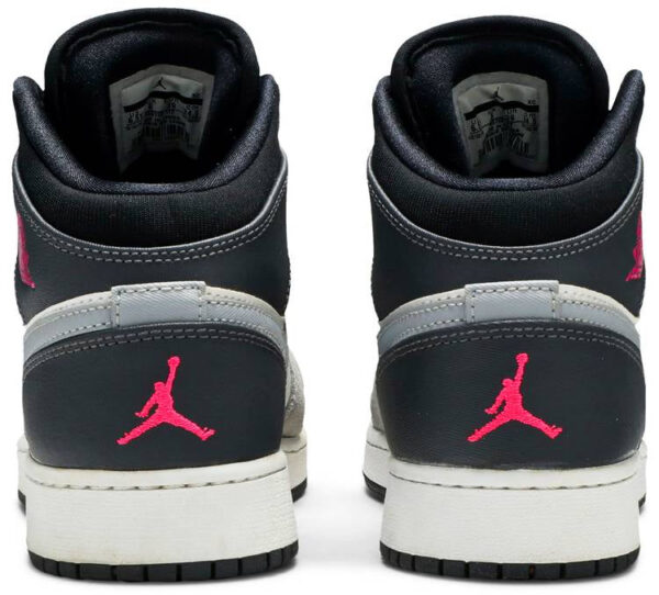 Jordan 1 Mid White Grey Hyper Pink (GS) 555112-117 - Nicesk photo 4