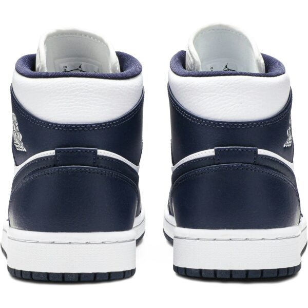 Jordan 1 Mid White Metallic Gold Obsidian 554724-174 - Nicesk photo 6