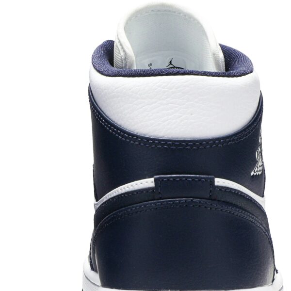 Jordan 1 Mid White Metallic Gold Obsidian 554724-174 - Nicesk photo 7