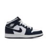 Jordan 1 Mid White Metallic Gold Obsidian (GS) 554725-174 - Nicesk photo 1