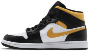 Jordan 1 Mid White Pollen Black 554724-177 - Nicesk photo 2