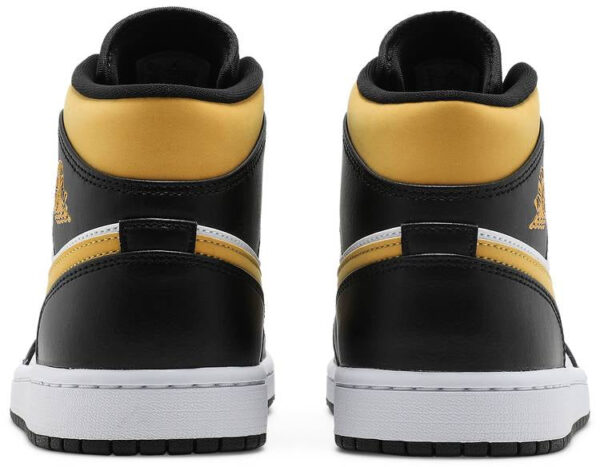 Jordan 1 Mid White Pollen Black 554724-177 - Nicesk photo 4