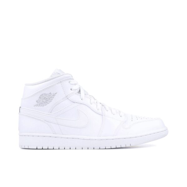 Jordan 1 Mid White/Pure Platinum 554724-104 - Nicesk photo 1