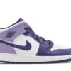 Jordan 1 Mid White Sky J Purple (GS) DQ8423-515 - Nicesk photo 1
