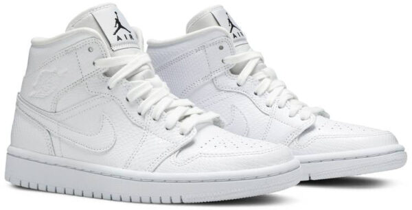 Jordan 1 Mid White Snakeskin (Women's) BQ6472-110 - Nicesk photo 3