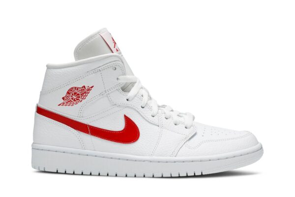 Jordan 1 Mid White University Red (Women's) BQ6472-106 - Nicesk photo 1