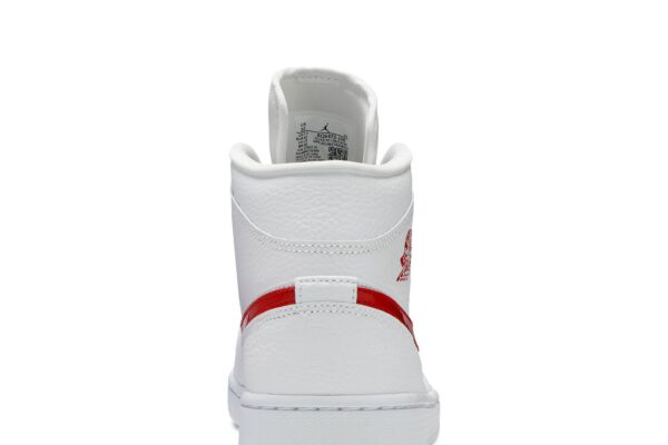 Jordan 1 Mid White University Red (Women's) BQ6472-106 - Nicesk photo 7