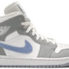 Jordan 1 Mid Wolf Grey Aluminum (Women's) BQ6472-105 - Nicesk photo 1