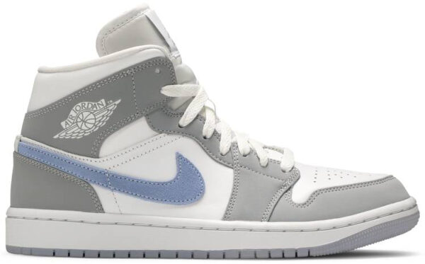 Jordan 1 Mid Wolf Grey Aluminum (Women's) BQ6472-105 - Nicesk photo 1