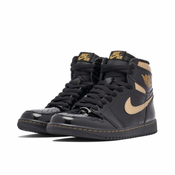 Jordan 1 Retro High Black Metallic Gold (2020) 555088-032 - Nicesk photo 4
